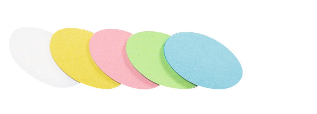 Legamaster 7-254199 etichetta non adesiva 500 pz Verde Rosa Turchese Bianco Giallo Ovale