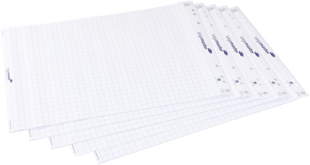 Legamaster flipchart paper pad grid 5pcs