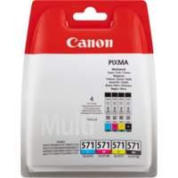 ORIGINAL Canon Multipack nero / ciano / magenta / giallo CLI-571 0386C005 4 cartucce d'inchiostro CLI-571bk CLI-571c CLI-571m
