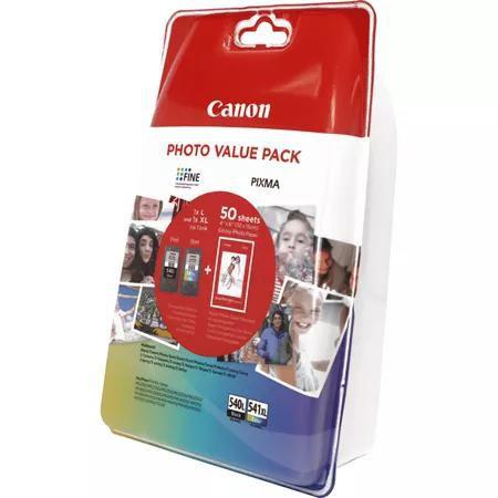Confezione Speciale PG-540L/CL-541XL PHOTO VALUE BLISTER Confezione Blister contenente 4x6 Phot Paper (GP-501 50sheets) + 1 se