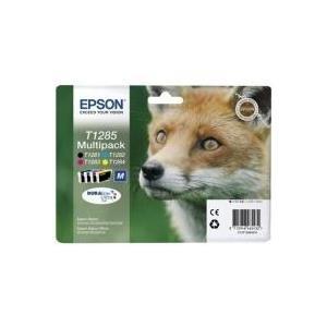 ORIGINAL Epson Multipack nero / ciano / magenta / giallo C13T12854012 T1285 4 cartucce d'inchiostro T1281 T1282 T1283 T1284