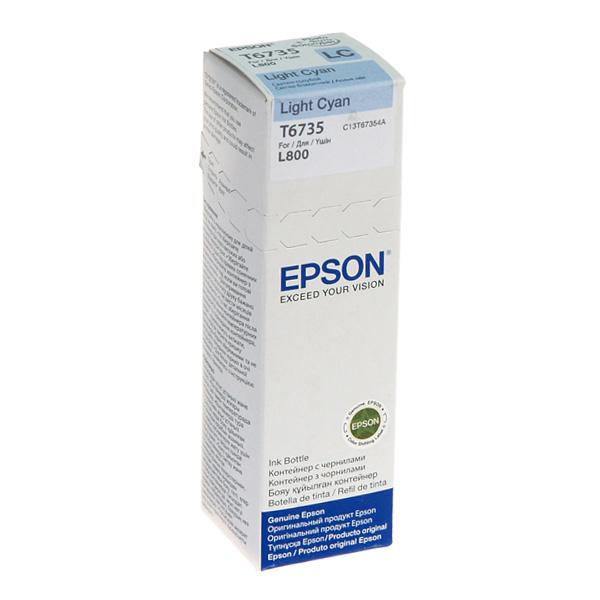 Epson T6735 cartuccia d'inchiostro 1 pz Originale Resa standard Ciano chiaro (Epson T6735 Light Cyan Standard Capacity Ink Cart