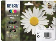 ORIGINAL Epson Multipack nero / ciano / magenta / giallo C13T18164012 18 XL 4 cartucce d'inchiostro XL T1811 T1812 T1813 T18