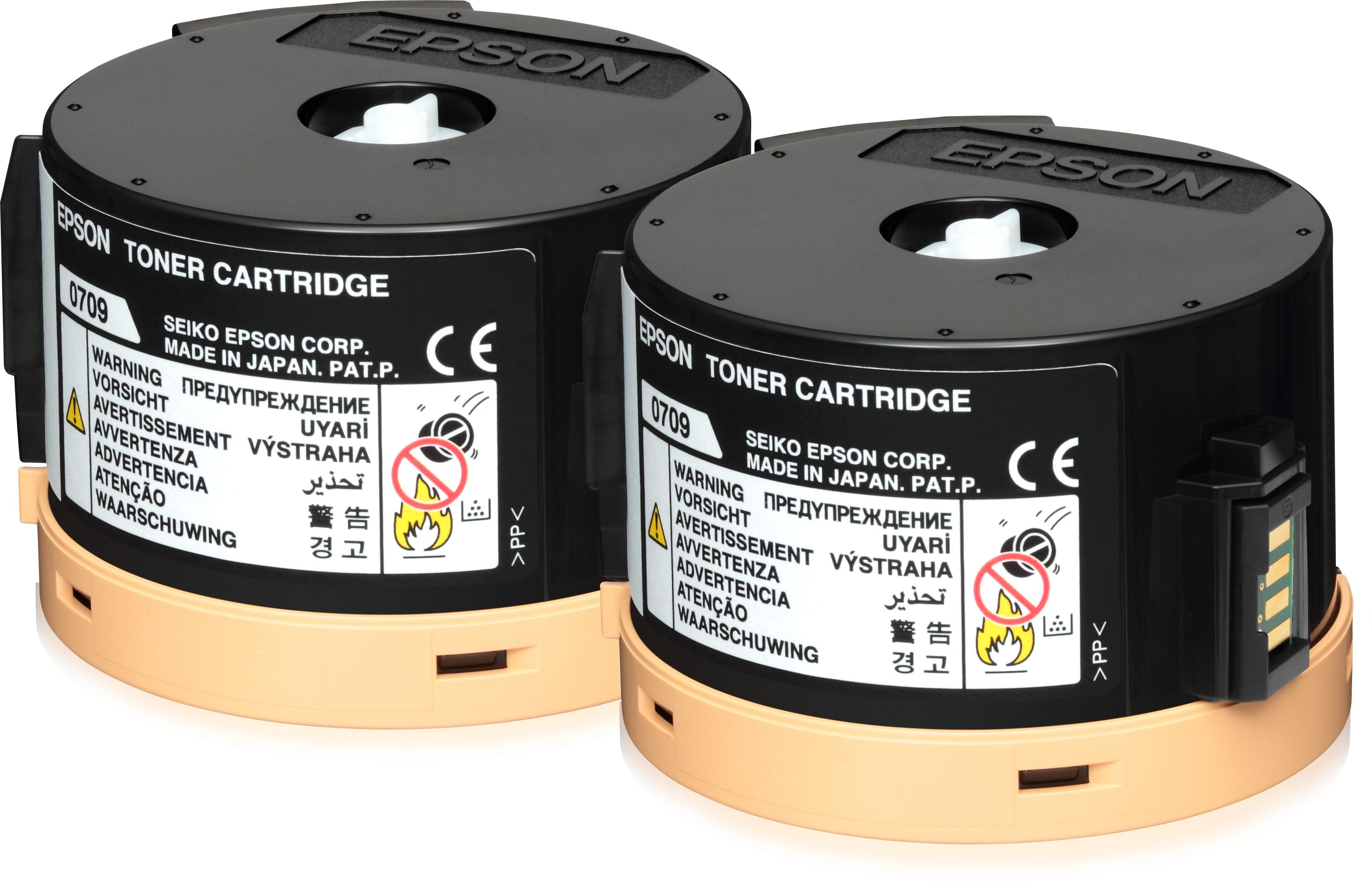 Epson Double Toner Cartridge Pack 2 x 2.5k [C13S050710]