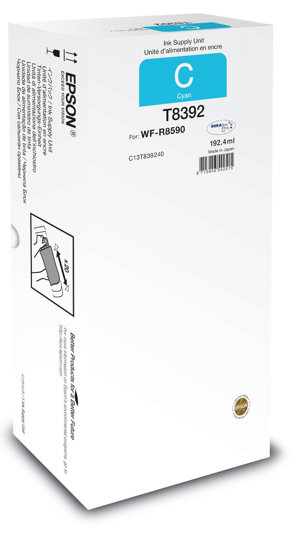 T839240 INK CIANO XL A3 WF-R8590