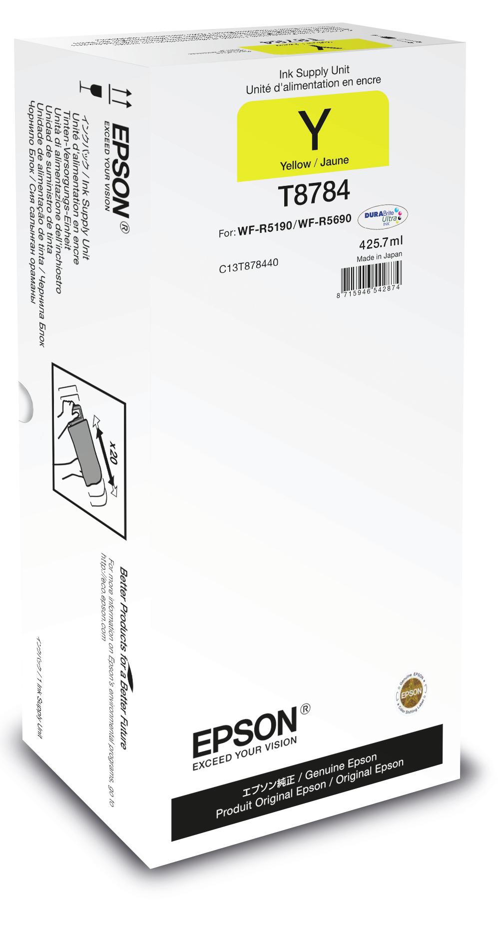 Cartuccia inchiostro Epson Yellow XXL Ink Supply Unit [C13T878440]