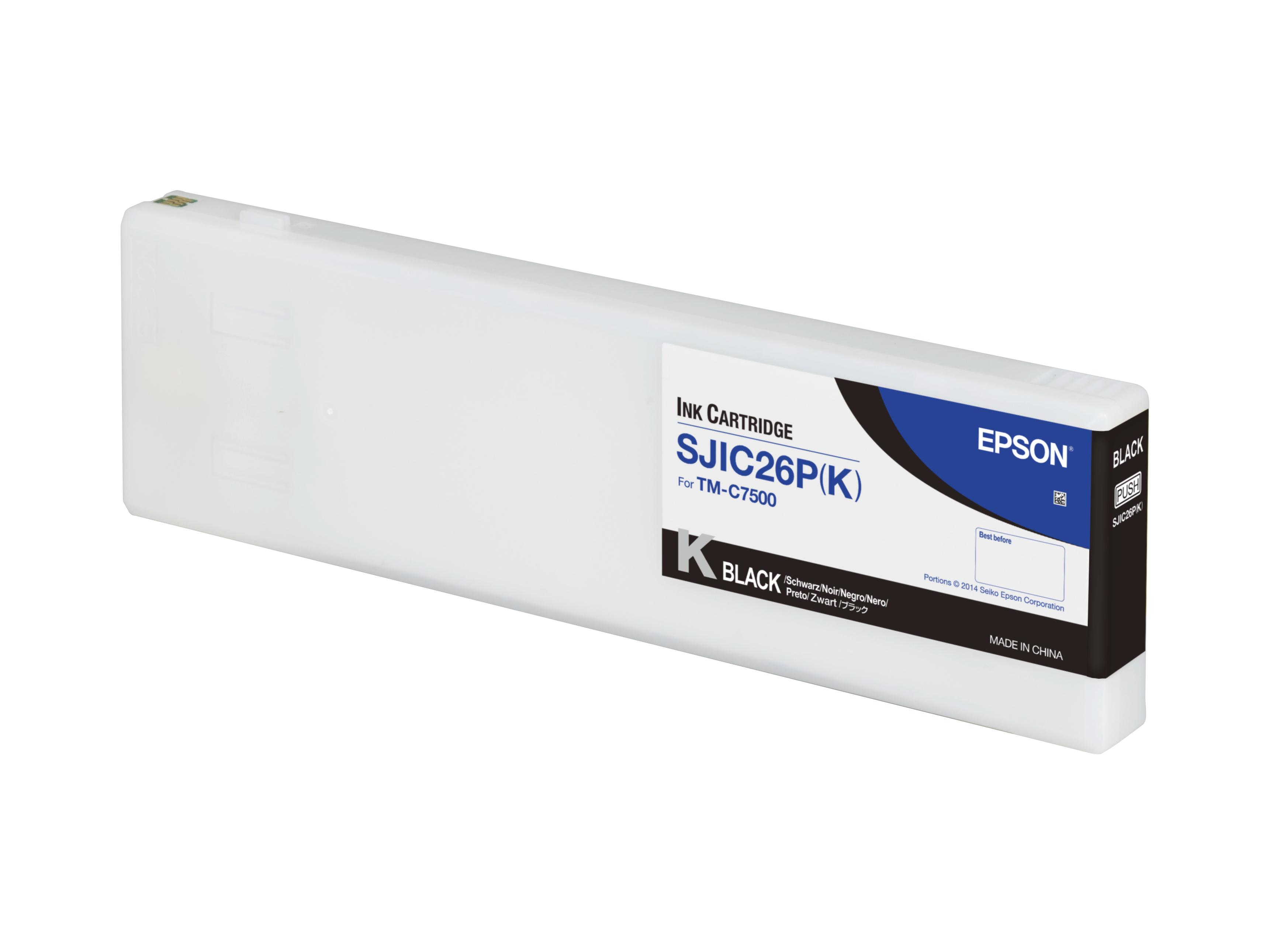 Cartuccia inchiostro Epson SJIC26P(K): Ink cartridge for ColorWorks C7500 (Black) [C33S020618]