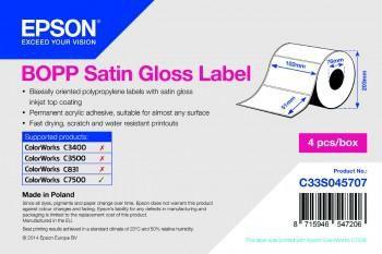 EPSON BOPP satinato gl. Etichetta 102x51mm 2770 etichette fustellate, lucide satinate