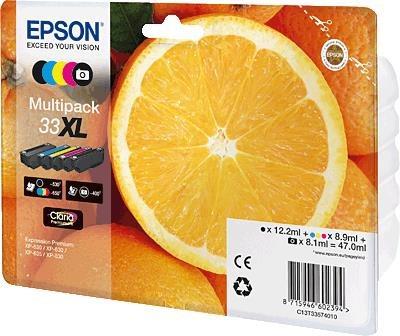 Epson 33xl Multipack - 5 -Pack - nero, giallo, ciano, magenta, foto nero - originale - imballaggio blister - cartuccia a inchio