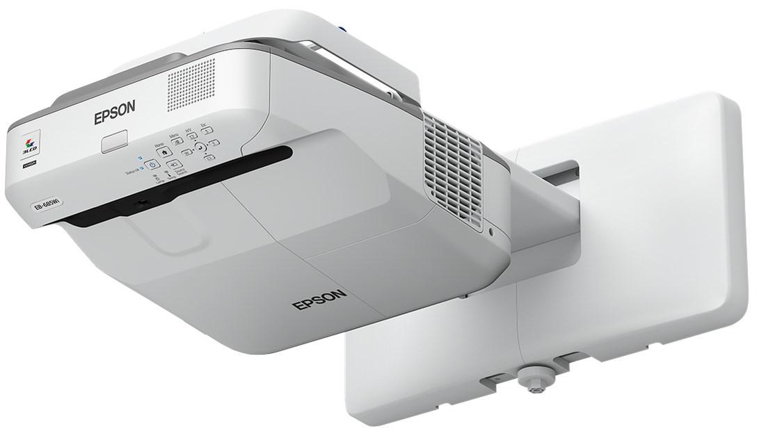 Epson EB-695Wi videoproiettore Proiettore a raggio ultra corto 3500 ANSI lumen 3LCD WXGA 1280x800 Grigio Bianco (Epson EB-695Wi