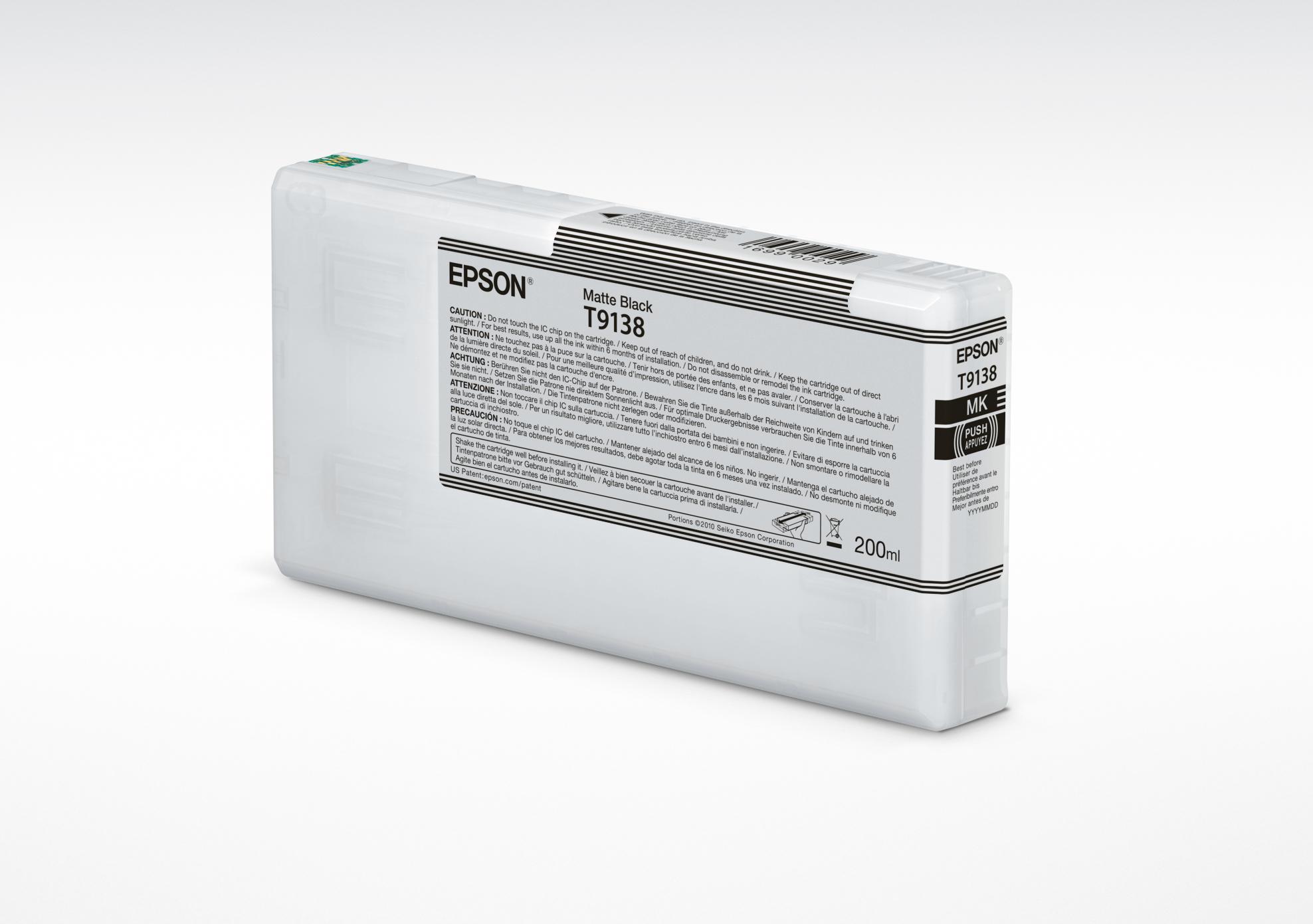 Epson T9138 Matte Black Ink...