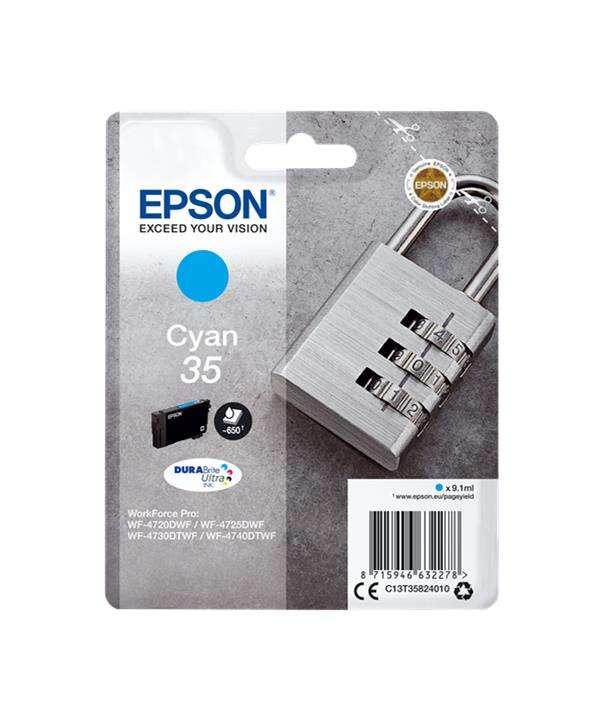 Epson Padlock Singlepack Cyan 35 DURABrite Ultra Ink