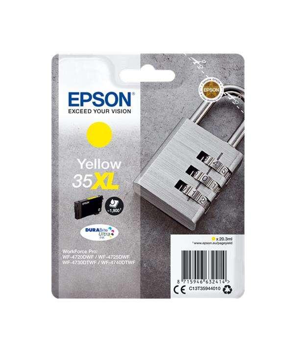 Epson Padlock Singlepack Yellow 35XL DURABrite Ultra Ink