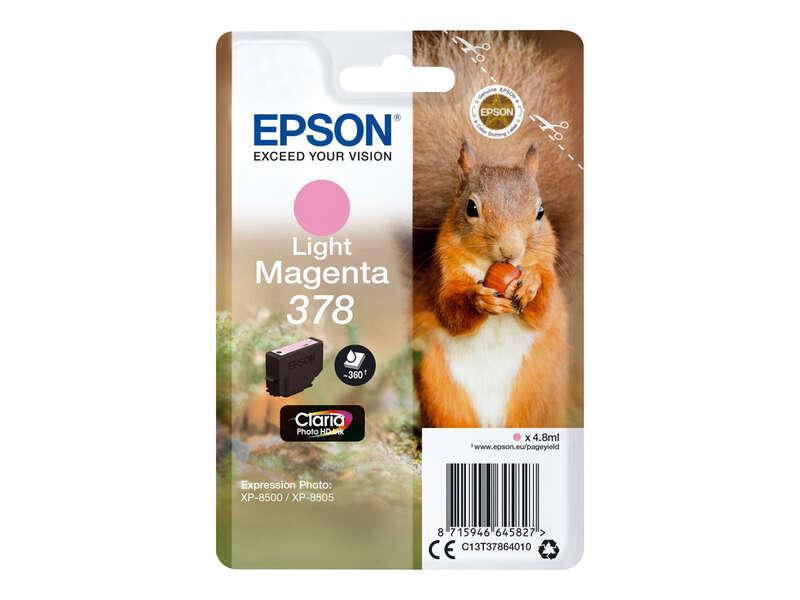 Epson Squirrel Singlepack Light Magenta 378 Claria Photo HD Ink