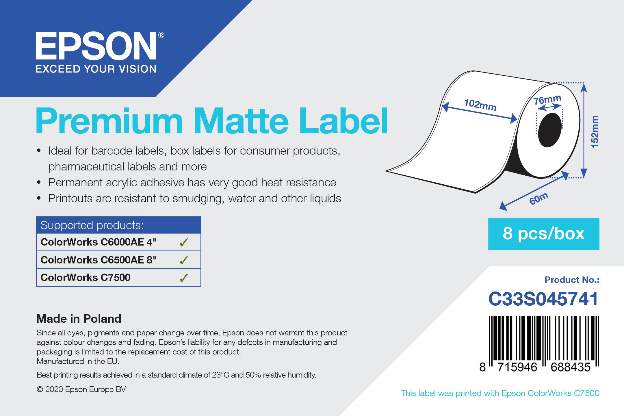 S045741 PREM.MATTE LABEL...