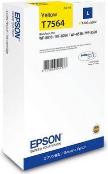 Epson C13T75644N cartuccia d'inchiostro 1 pz Originale High L Yield Giallo (Epson Yellow Ink Cartridge 14ml - C13T75644N)