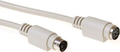 ACT AK3230 cavo PS/2 1,8 m 6-p Mini-DIN Avorio
