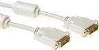 ACT High quality DVI-D connection cable male - male 1.8 m cavo DVI 1,8 m Avorio