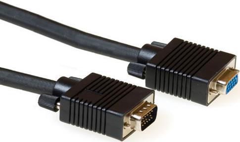 Atto 20 metri ad alte prestazioni VGA Cavo di estensione maschio femmina Black. Lunghezza: 20 m VGA MABLED HD15M/F 20,00 m (AK4