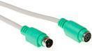 ACT Mouse extension cable PS/2 male - PS/2 female 3 m cavo PS/2 Avorio