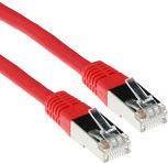 Cavo patch F/UTP CAT5E ACT rosso da 15 metri con connettori RJ45. Cat5e f/utp lszh rosso 1500 m (IB7515)