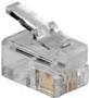 ACT RJ10 (4P/4C) Connettore modulo per cavo piatto. Connettore: RJ-10 (4P/4C) RJ10 Plug 4P4C Cavo modulare (TD102)