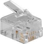ACT RJ11 (4P/4C) Connettore modulo per cavo piatto. Connettore: RJ-11 (6p/4C) Cavo modulare RJ11 Plug 6P4C (TD104)