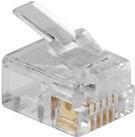 ACT RJ12 (6p/6C) Connettore modulo per cavo piatto. Connettore: RJ-12 (6p/6C) Cavo modulare RJ12 Plug 6P6C (TD106)