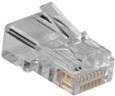 ACT RJ12 (6p/6C) Connettore modulo per cavo rotondo con conduttori a spiaggia. Connettore: RJ-12 (6p/6C) RJ12 Plus 6P6C Round a