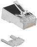 ACT RJ45 (8p/8C) Connettore modulo schermato CAT6 per cavo rotondo con conduttori solidi o stabiliti. Adatto per: cavo solido e