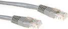Cavo patch U/UTP CAT5E ACT grigio da 15 metri con connettori RJ45 CAT5E U/UTP GRIGIO 150 M (IB6051)