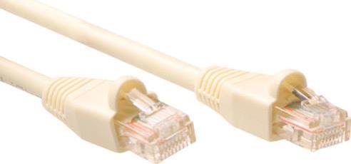 Act Ivory 15 metri U/UTP Cat5e Cavo Patch SNAGless con connettori RJ45. CAT5E U/UTP SNAGLESS IV 15,00m (IB6515)