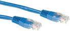 Cavo patch ACT Blue U/UTP CAT5E da 3 metri con connettori RJ45 CAT5E U/UTP BLUE 3.00M (IB5603)
