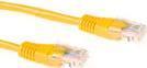 Cavo patch U/UTP CAT5E ACT giallo da 15 metri con connettori RJ45 CAT5E U/UTP GIALLO 150 M (IB5851)
