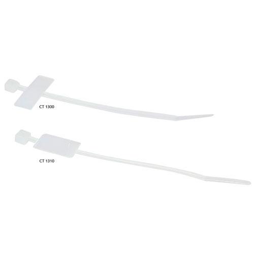 ACT CT1300 fascetta Fascetta con inserimento in parallelo Bianco 100 pz