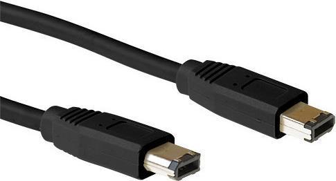 ACT FW1020 cavo firewire 1,8 m 6-p Nero
