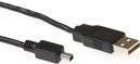 ACT USB 2.0 A - 4 pin Mini B cavo USB 1,8 m USB A Mini-USB B Nero