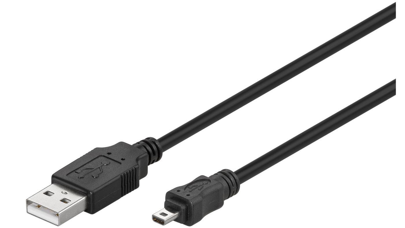 USB A - Mini USB B 8P 1.8m M-M