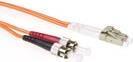 ACT da 30 metri LSZH MALIDE 62.5/125 DUPLEX CAVO PATTA FIBRA OM1 con connettori LC e ST. LC-ST 62.5/125 OM1 DUP 30,00m (RL7030)