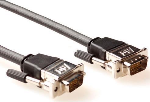 Atto maschio cavo VGA ad alta prestazione da 30 metri con cappucci di metallo. Lunghezza: 30 m VGA Metal Hood HD15M/m 30,00 m (