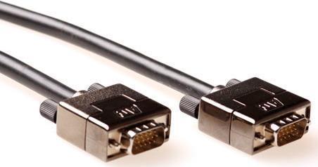 Atto 25 metri per alte prestazioni VGA maschio maschio con cappucci di metallo. Mente: 25 m VGA HQ Met Hood HD15M/M 25,00 m (AK