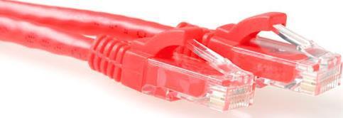 Atti Red 2 metri U/UTP CAT6 Patch Cavo SNAGLE SNAPS con connettori RJ45. CAT6 U/UTP SNAGLILS RD 2.00M (IS8502)