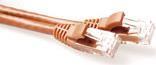 Act Brown 3 metri da 3 metri U/UTP CAT6 Cavo Patch SNAGless con connettori RJ45. CAT6 U/UTP SNAGLENS BN 3.00M (IS1603)
