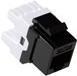 Act Cat5e Keystone Jack non schermato Black. Tipo: C5E Black Keystone UTP C5E Punchdown BK (TD5012)