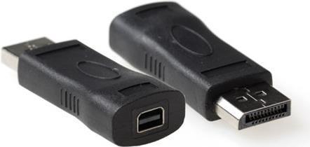 Adattatore di conversione ACT Displayport maschio in mini femmina Displayport. Tipo: Adattatore Mini DP Female - DP Mash (AB399