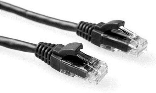 Act Black 2 metri U/UTP CAT5E Patch Cable Component Livello con connettori RJ45. CAT5E U/UTP Component BK 2.00M (IK5902)
