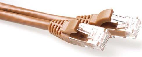 Atti Brown 1 metro U/UTP CAT6A Patch Cavo senza fine con connettori RJ45. CAT6A U/UTP SNANSless BN 1.00M (IB2201)