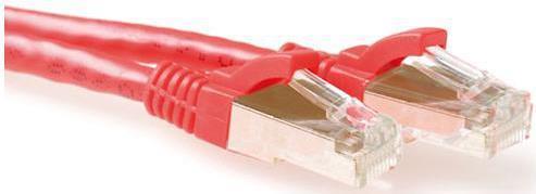 Atti Red 5 metri SFTP CAT6A Patch Cavo senza fine con connettori RJ45. CAT6A S/FTP SNGALESS RD 5,00m (FB6505)