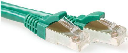 Atti Green da 1,5 metri SFTP CAT6A Patch Cavo SNAGLE IN CONNETTORI RJ45. CAT6A S/FTP SNAMS GN 1.50M (FB6751)