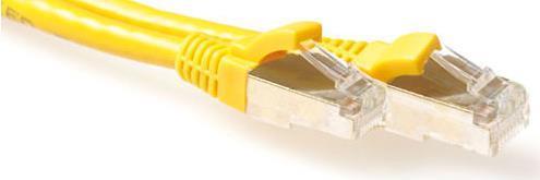 ACT RJ-45/RJ-45, Cat.6a, 2.0m cavo di rete Giallo 2 m Cat6a